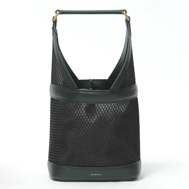 ORSETTO オルセット LUME チュール ハンドバッグ BLACK